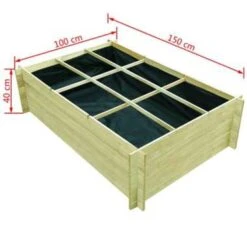 VidaXL Plantenbak Verhoogd 150x100x40 Cm Geïmpregneerd Hout 2 VidaXL Plantenbak Verhoogd 150x100x40 Cm Geïmpregneerd Hout -Huishoudelijke Artikelen Verkoop 0fe1154a7eec43948155429a1b697853