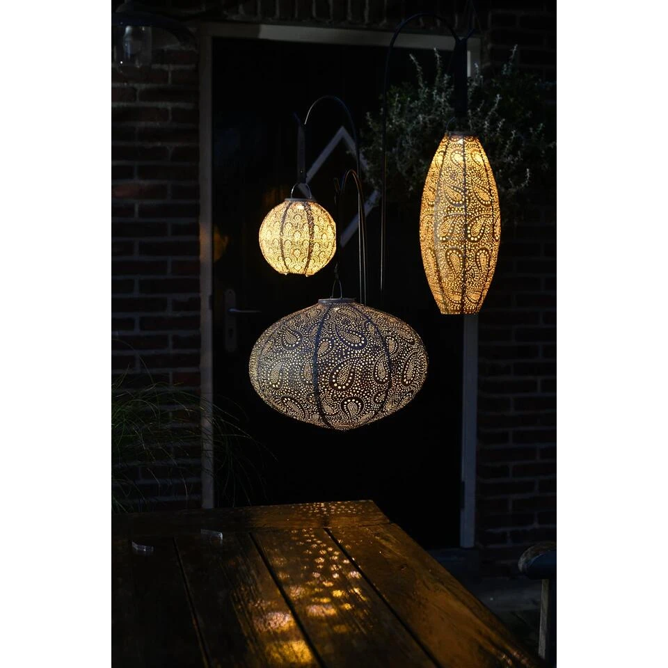 Lumiz Solar Buitenlampion Ikat Oval - Solar Tuinverlichting - 40 Cm - Goud Lumiz Solar Buitenlampion Ikat Oval - Solar Tuinverlichting - 40 Cm - Goud -Huishoudelijke Artikelen Verkoop 1000033362 0111