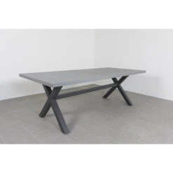 VDG Verona Betonlook Tuintafel 220 X 100 Cm. - Antraciet -Huishoudelijke Artikelen Verkoop 1000053247 0102