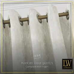 LW Collection Gordijnen Wit 270x290cm Chenille Kant En Klaar 1 Stuk 2 LW Collection Gordijnen Wit 270x290cm Chenille Kant En Klaar 1 Stuk -Huishoudelijke Artikelen Verkoop 1000061544 0102