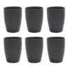 OTIX Koffiekopjes Set Van 6 Zwart Mat 340ml