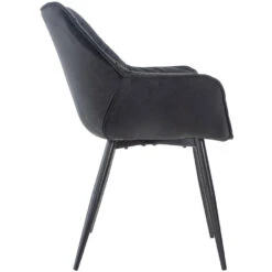 CLP Eetkamerstoel Tanna Fluweel Zwart -Huishoudelijke Artikelen Verkoop 1000080759 0102