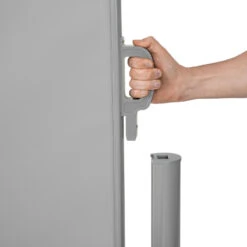 Tectake - Uittrekbaar Aluminium Windscherm Tuinscherm 200 X 300 Cm Grijs -Huishoudelijke Artikelen Verkoop 1000082555 0103