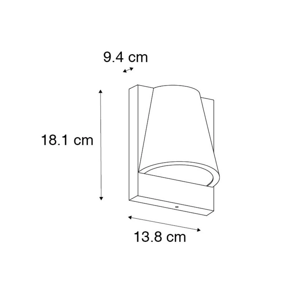 QAZQA Buitenwandlamp Zwart IP44 Met Bewegingsmelder - Femke QAZQA Buitenwandlamp Zwart IP44 Met Bewegingsmelder - Femke -Huishoudelijke Artikelen Verkoop 1000084683 0102