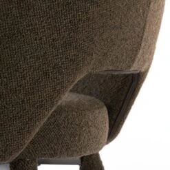 Djeslin Eetkamerstoel Donkerbruin - Stof - Bruin 2 Djeslin Eetkamerstoel Donkerbruin - Stof - Bruin -Huishoudelijke Artikelen Verkoop 1000096988 0103