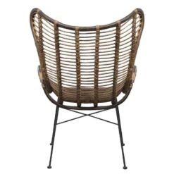 Fauteuil Jasmine - Rotan/metaal - Bruin -Huishoudelijke Artikelen Verkoop 10207008 0900