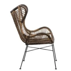 Fauteuil Jasmine - Rotan/metaal - Bruin -Huishoudelijke Artikelen Verkoop 10207008 8000