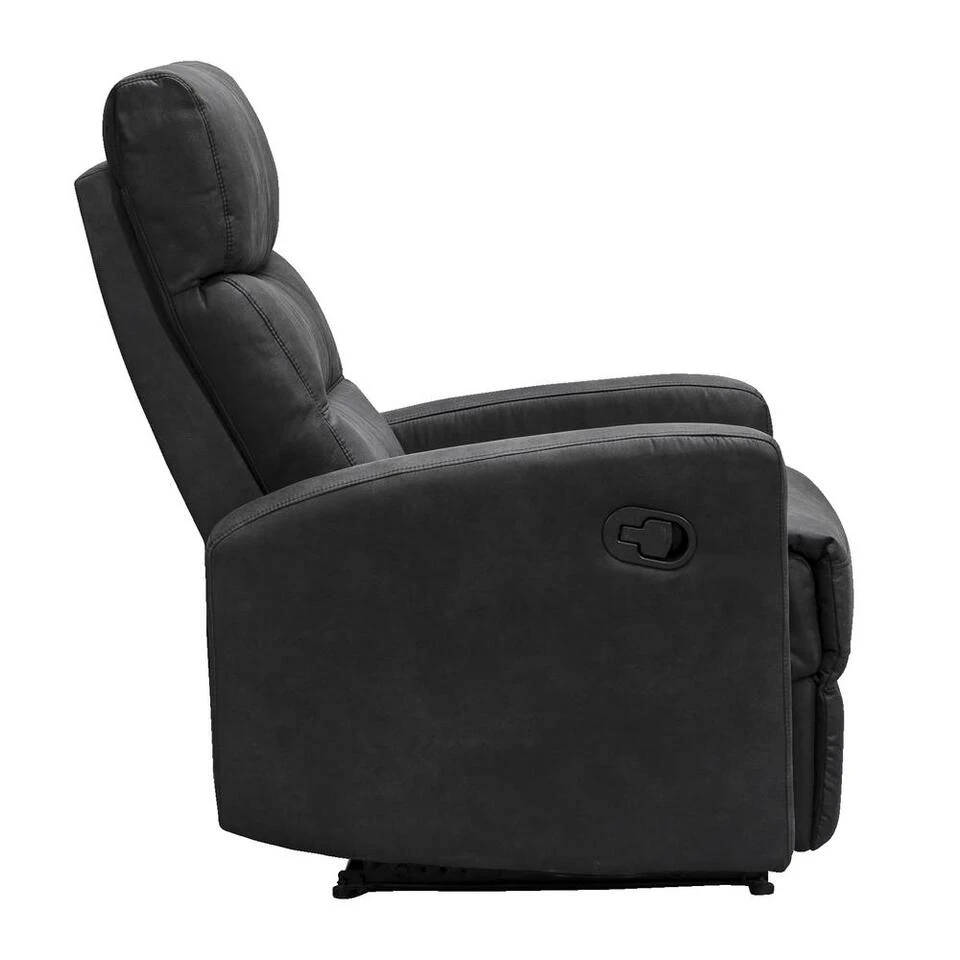 Relaxfauteuil Jackson - Stof - Zwart Relaxfauteuil Jackson - Stof - Zwart -Huishoudelijke Artikelen Verkoop 10209885 8000