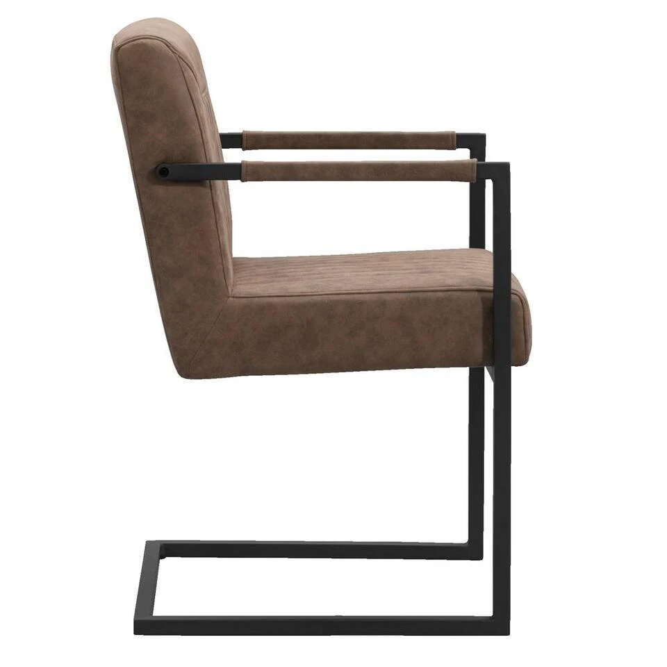 Eetkamerstoel Mats Met Armleuning - Cognac Eetkamerstoel Mats Met Armleuning - Cognac -Huishoudelijke Artikelen Verkoop 10307070 8000