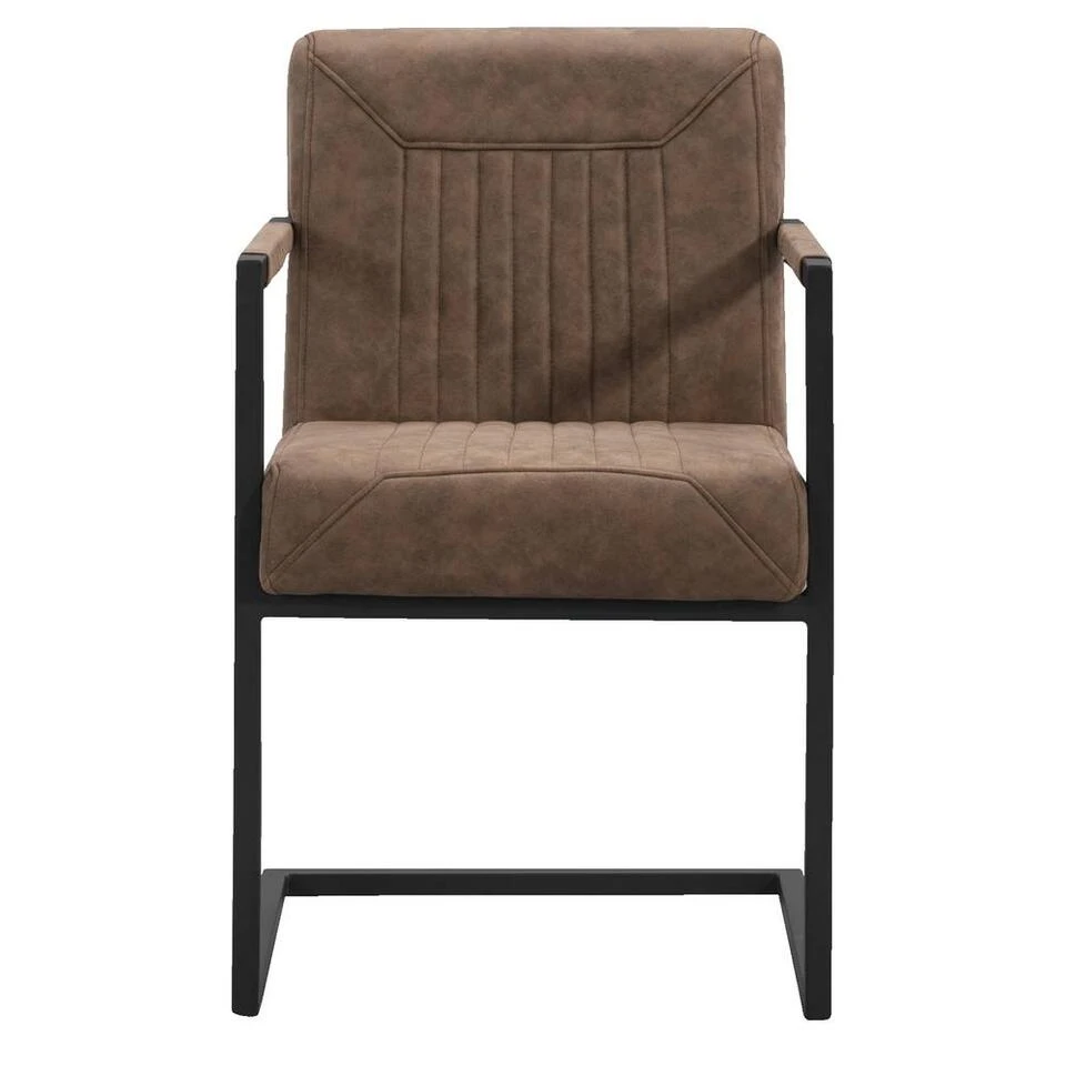 Eetkamerstoel Mats Met Armleuning - Cognac Eetkamerstoel Mats Met Armleuning - Cognac -Huishoudelijke Artikelen Verkoop 10307070