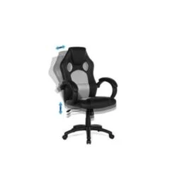 Beliani Bureaustoel FIGHTER - Zwart Kunstleer -Huishoudelijke Artikelen Verkoop 1122156900 0103