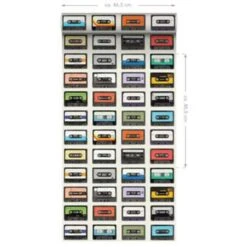 ESTAhome Behang XXL - Vintage Cassettes -Huishoudelijke Artikelen Verkoop 1137027727 0103