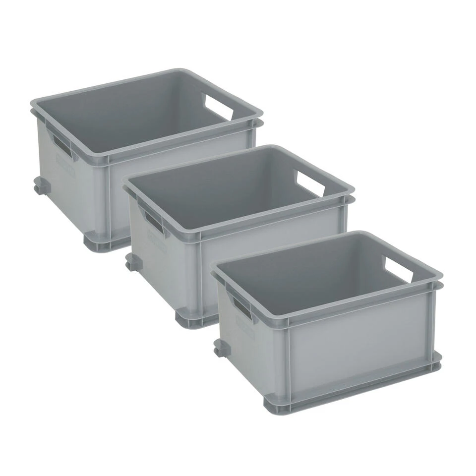 Curver Unibox Classic Opbergbox L - 3x30L - 43x35x23,5cm - Grijs Curver Unibox Classic Opbergbox L - 3x30L - 43x35x23,5cm - Grijs -Huishoudelijke Artikelen Verkoop 1237137916