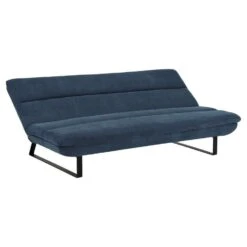 Slaapbank Adelaide - Donker Blauw - 91x200x124 Cm -Huishoudelijke Artikelen Verkoop 12600430 0301