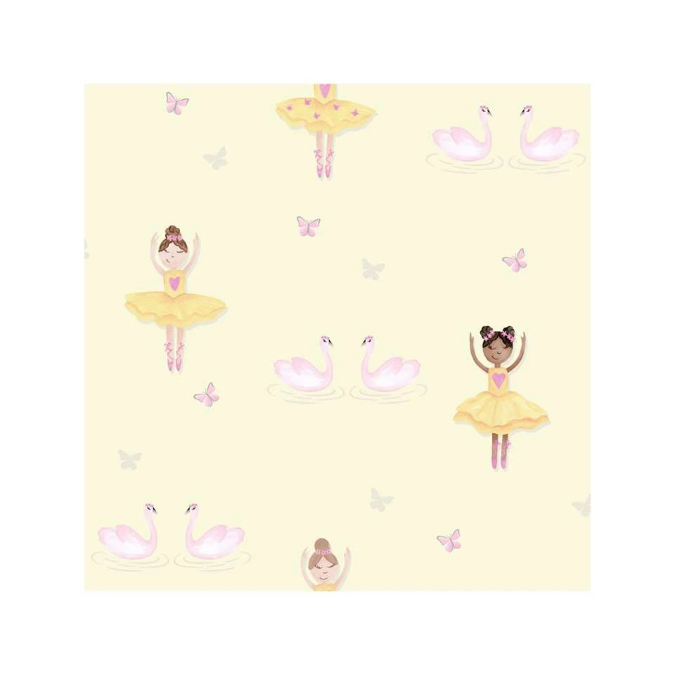 Dutch Wallcoverings - Make Believe Ballerina Geel/roze - 0,53x10,05m Dutch Wallcoverings - Make Believe Ballerina Geel/roze - 0,53x10,05m -Huishoudelijke Artikelen Verkoop 1277556200 0101