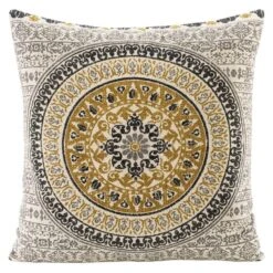 Woonkussen Fatima - Oker - 60x60 Cm