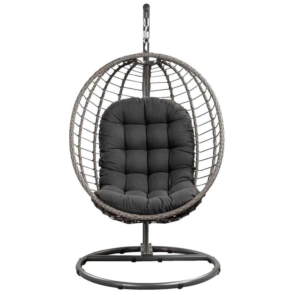 Hangstoel Lourdes - Antraciet - Ø105x190 Cm Hangstoel Lourdes - Antraciet - Ø105x190 Cm -Huishoudelijke Artikelen Verkoop 50105169 0100