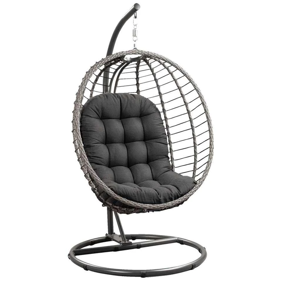 Hangstoel Lourdes - Antraciet - Ø105x190 Cm Hangstoel Lourdes - Antraciet - Ø105x190 Cm -Huishoudelijke Artikelen Verkoop 50105169