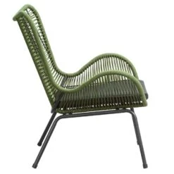 Loungefauteuil Monaco - Groen - Incl. Kussen -Huishoudelijke Artikelen Verkoop 50105205 8000