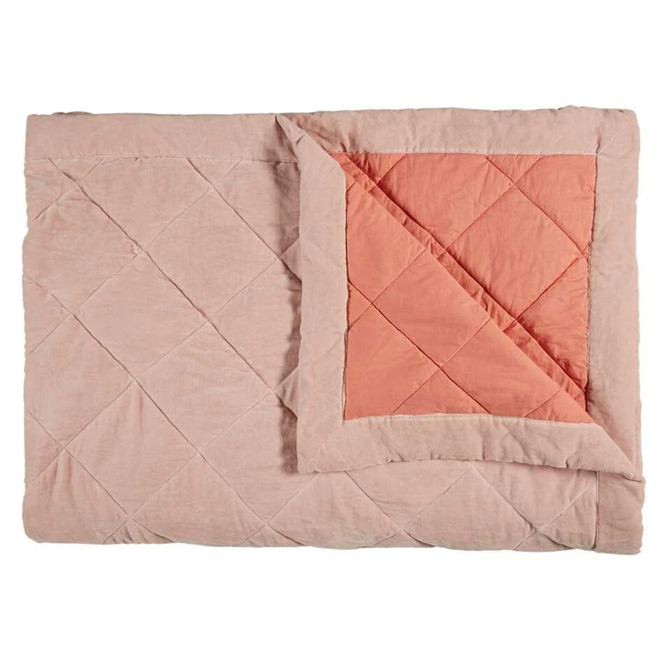 KAAT Amsterdam Plaid Ogibly - Roze - 260x260 Cm KAAT Amsterdam Plaid Ogibly - Roze - 260x260 Cm -Huishoudelijke Artikelen Verkoop 81024741