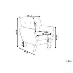 Beliani Fauteuil BODO - Blauw Fluweel -Huishoudelijke Artikelen Verkoop aab893f2054e4cd88a2b5f571b95b985