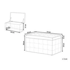 Beliani Ottomaan MICHIGAN - Zwart Kunstleer -Huishoudelijke Artikelen Verkoop cd2defedb4084bf8ad4e4c381656757b