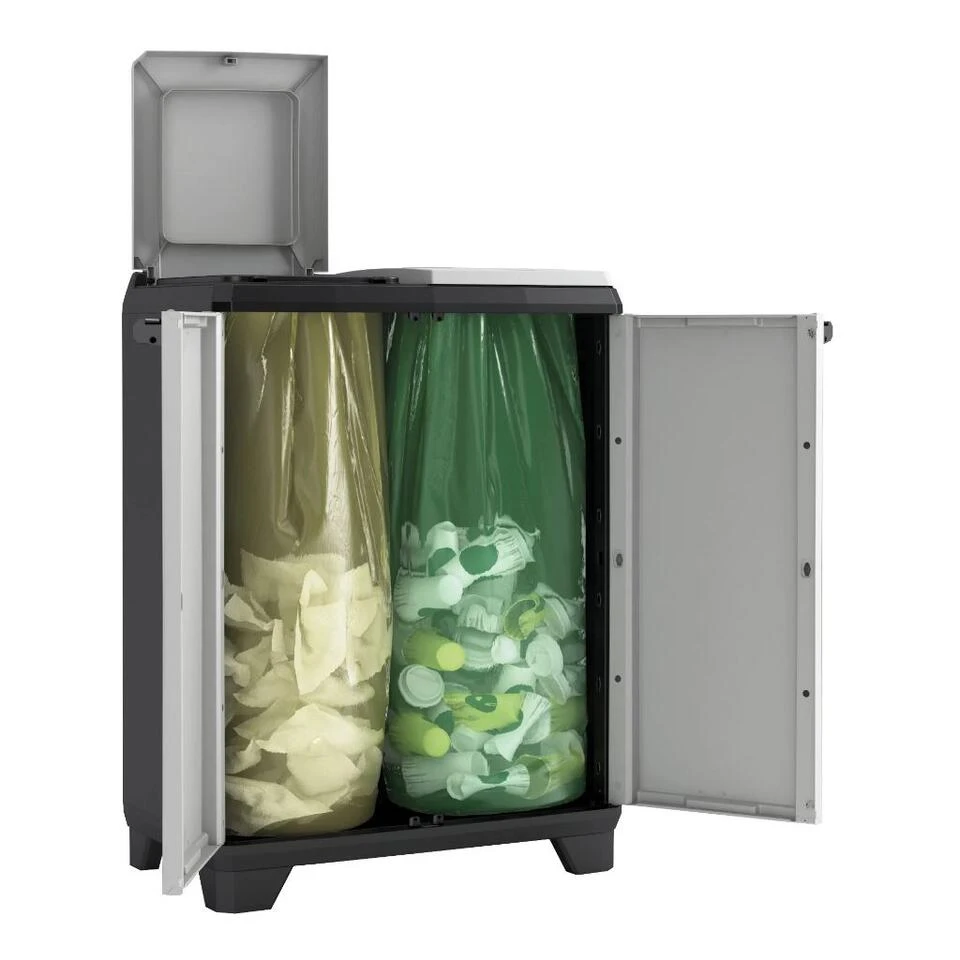 Keter Split Premium Recycling Kliko - Vuilbakken Buiten - 2x110L Keter Split Premium Recycling Kliko - Vuilbakken Buiten - 2x110L -Huishoudelijke Artikelen Verkoop e06eccc4bfd34c9c9b50add721d5f191